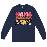 Navy mama Long Sleeve Tee - MaliasSmallBusiness