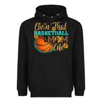 Black livin' that basketball mom life Heavyweight Hoodie - HRA Design Shop
