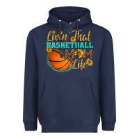 Navy livin' that basketball mom life Heavyweight Hoodie - HRA Design Shop
