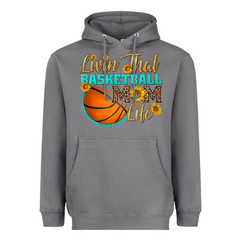Livin' That Basketball Mom Life Heavyweight Hoodie by HRA Design Shop | Teevron