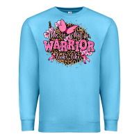 Ocean Blue this is what a warrior looks like Premium Sweatshirt - AdoDesignShop