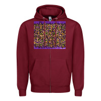 Burgundy mardi gras leopard Zipper Hoodie - RanaPortraitStore
