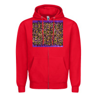 Red mardi gras leopard Zipper Hoodie - RanaPortraitStore