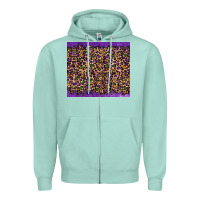 Seafoam mardi gras leopard Zipper Hoodie - RanaPortraitStore