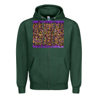 Sports Green mardi gras leopard Zipper Hoodie - RanaPortraitStore
