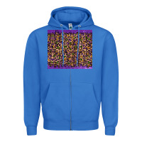 True Royal mardi gras leopard Zipper Hoodie - RanaPortraitStore