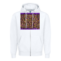 White mardi gras leopard Zipper Hoodie - RanaPortraitStore