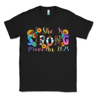 Black she is strong proverbs 31 25 Classic Tee - Zillion Design Studio
