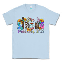 Dusty Blue she is strong proverbs 31 25 Classic Tee - Zillion Design Studio