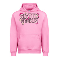 Fuchsia Pink sister saurus Urban Hoodie - MaliasSmallBusiness