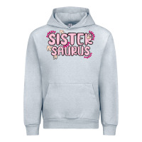 Heather Grey sister saurus Urban Hoodie - MaliasSmallBusiness