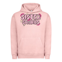 Pigment Salmon sister saurus Urban Hoodie - MaliasSmallBusiness