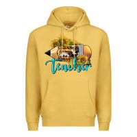 Antique Gold Western Teacher Pencil Premium Hoodie - LillyAllenDesigns