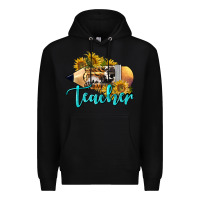 Black Western Teacher Pencil Premium Hoodie - LillyAllenDesigns