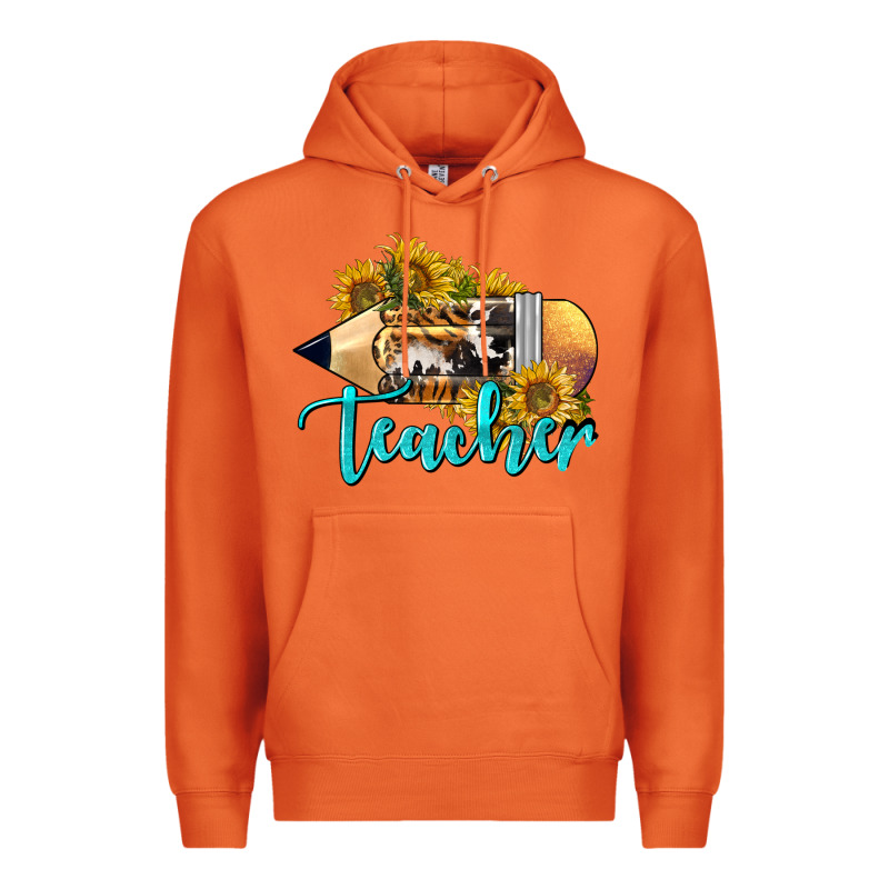Western Teacher Pencil Premium Hoodie by LillyAllenDesigns | Teevron