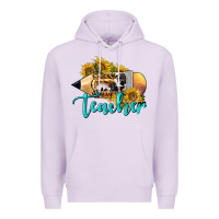 Lilac Western Teacher Pencil Premium Hoodie - LillyAllenDesigns