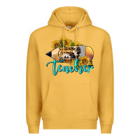Mustard Western Teacher Pencil Premium Hoodie - LillyAllenDesigns