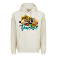 Oatmeal Heather Western Teacher Pencil Premium Hoodie - LillyAllenDesigns