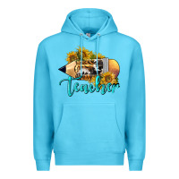 Ocean Blue Western Teacher Pencil Premium Hoodie - LillyAllenDesigns