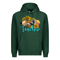 Sports Green Western Teacher Pencil Premium Hoodie - LillyAllenDesigns