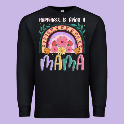 Happiness Is Being A Mama Premium Sweatshirt Designed By Jahusdesignshop