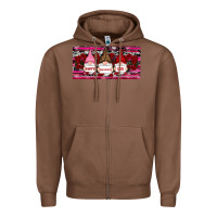 Chestnut Happy valentines day gnomes rose Zipper Hoodie - RanaPortraitStore
