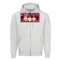 Dove Grey Happy valentines day gnomes rose Zipper Hoodie - RanaPortraitStore