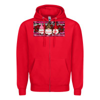 Red Happy valentines day gnomes rose Zipper Hoodie - RanaPortraitStore