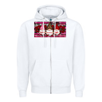 White Happy valentines day gnomes rose Zipper Hoodie - RanaPortraitStore