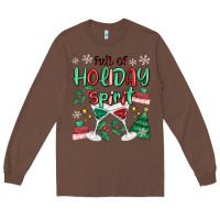 Chestnut full of holiday Long Sleeve Tee - MaliasSmallBusiness
