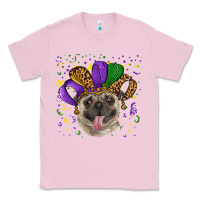 Bubblegum Pink Mardi gras hat pug Classic Tee - RanaPortraitStore