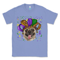 Colony Blue Mardi gras hat pug Classic Tee - RanaPortraitStore