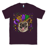 Plum Mardi gras hat pug Classic Tee - RanaPortraitStore