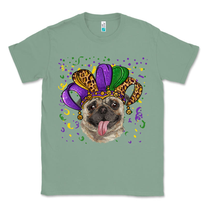 Mardi Gras Hat Pug Classic Tee by RanaPortraitStore | Teevron