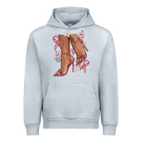 Heather Grey cancer high heels Urban Hoodie - MaliasSmallBusiness