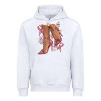 White cancer high heels Urban Hoodie - MaliasSmallBusiness