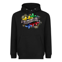Black austism Heavyweight Hoodie - SublimationCraftShop