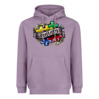Lavender austism Heavyweight Hoodie - SublimationCraftShop