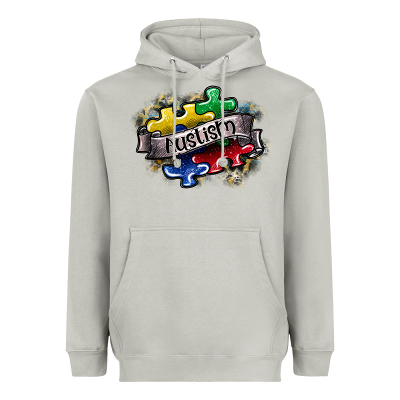 Austism Heavyweight Hoodie by SublimationCraftShop | Teevron