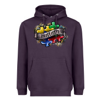 Plum austism Heavyweight Hoodie - SublimationCraftShop