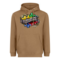 Toasted Coconut austism Heavyweight Hoodie - SublimationCraftShop