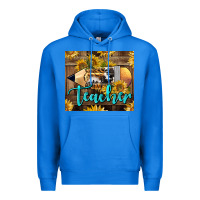 True Royal Western Teacher Pencil With Sunflowers Premium Hoodie - LillyAllenDesigns