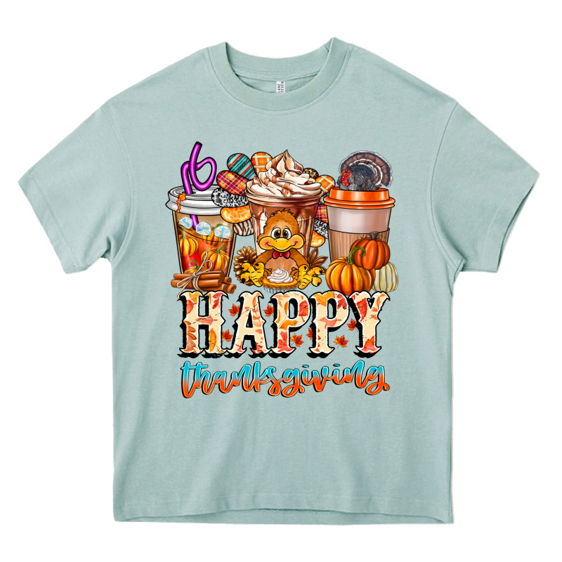 Happy Thanksgiving Heavy Core Tee by CowhideDigitalArt | Teevron