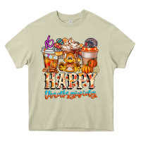 Mossy happy thanksgiving Heavy Core Tee - CowhideDigitalArt