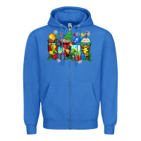 True Royal autism christmas coffee cups Zipper Hoodie - Zillion Design Studio