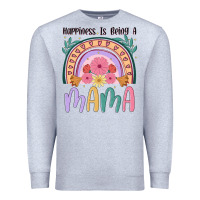 Heather Grey happiness is being a mama Premium Sweatshirt - JahusDesignShop
