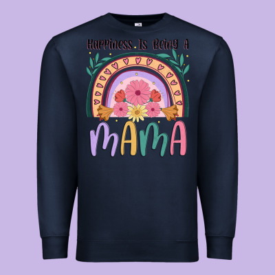 Happiness Is Being A Mama Premium Sweatshirt Designed By Jahusdesignshop