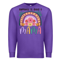 Purple happiness is being a mama Premium Sweatshirt - JahusDesignShop