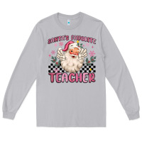 Moon Dust santa's favorite teacher Long Sleeve Tee - MaliasSmallBusiness