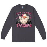 Smoke santa's favorite teacher Long Sleeve Tee - MaliasSmallBusiness